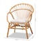 Baxton Studio Benicia Modern Bohemian Natural Brown Rattan Dining Chair 210-12704 - alternate 2